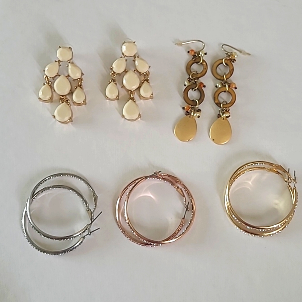 Lot of 5 pairs earrings